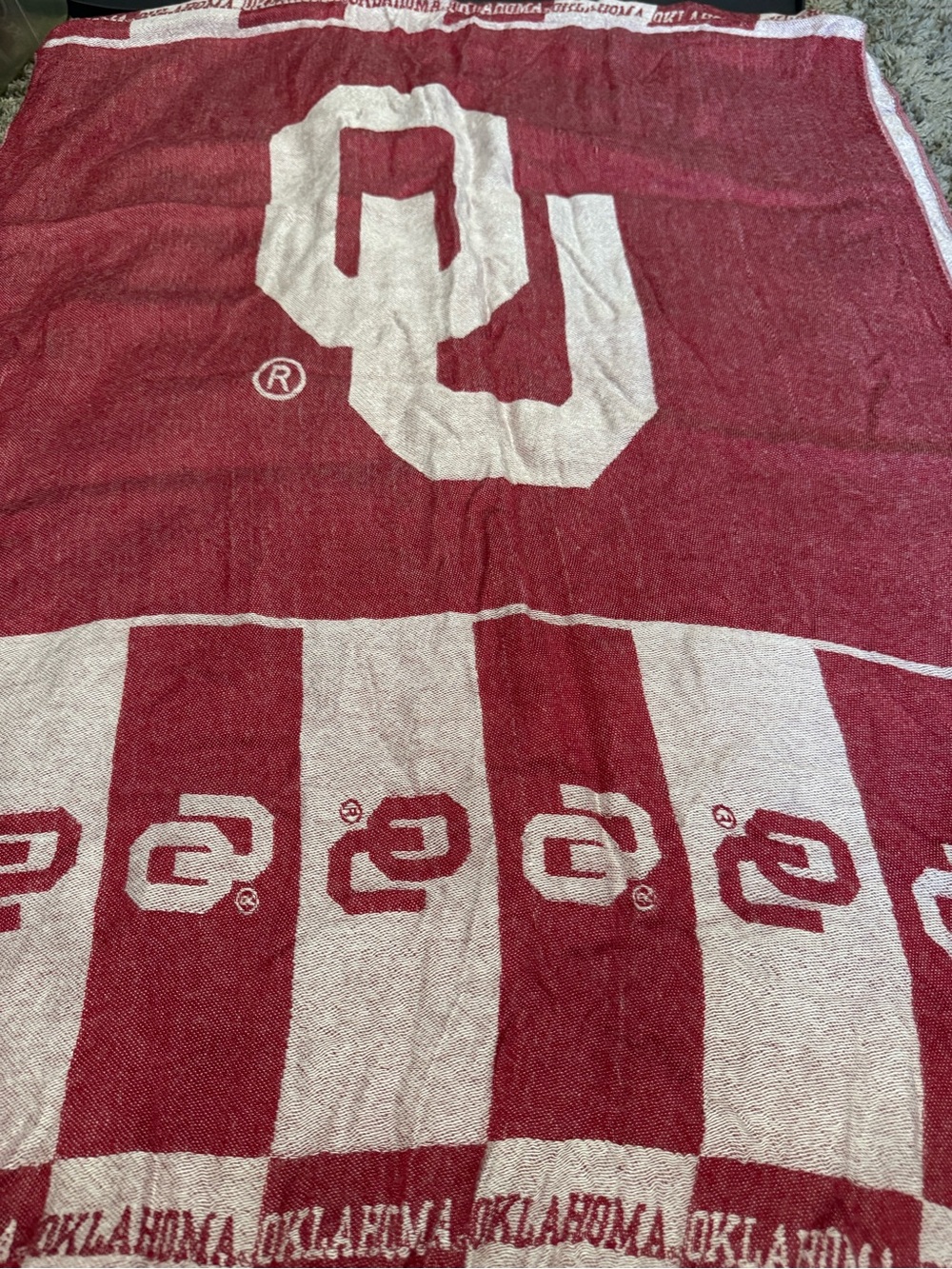 🏆 Sandol University of Oklahoma Sooners Fringe Scarf